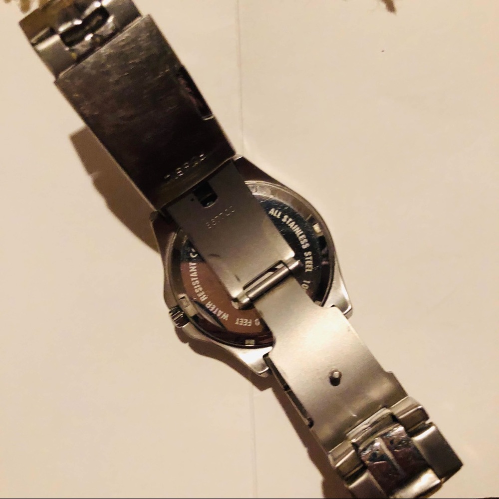 FOSSIL Black Dial Stainless Steel Quartz Watch - Picture 5 of 9